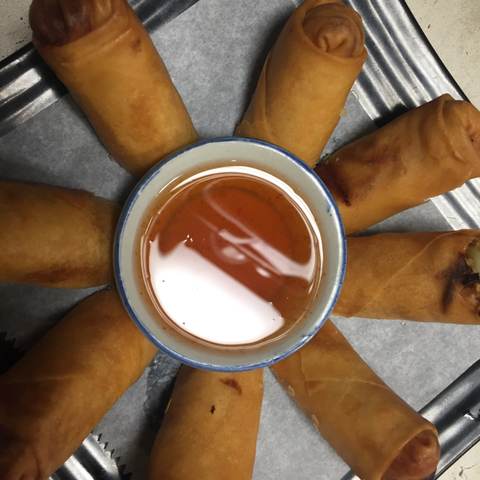 Fried Spring Rolls ปอเปี๊ยะทอด, photographed