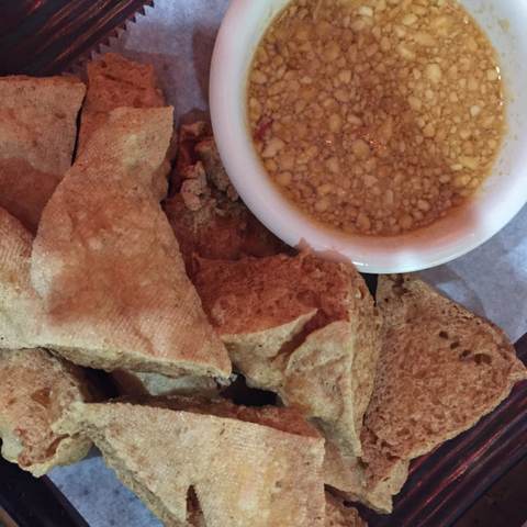 Fried Tofu เต้าหู้ทอด, photographed